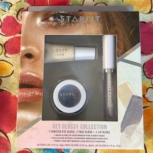 Starlit Studio Get Glossy Collection Eye Face And Lip Gloss Makeup Set New